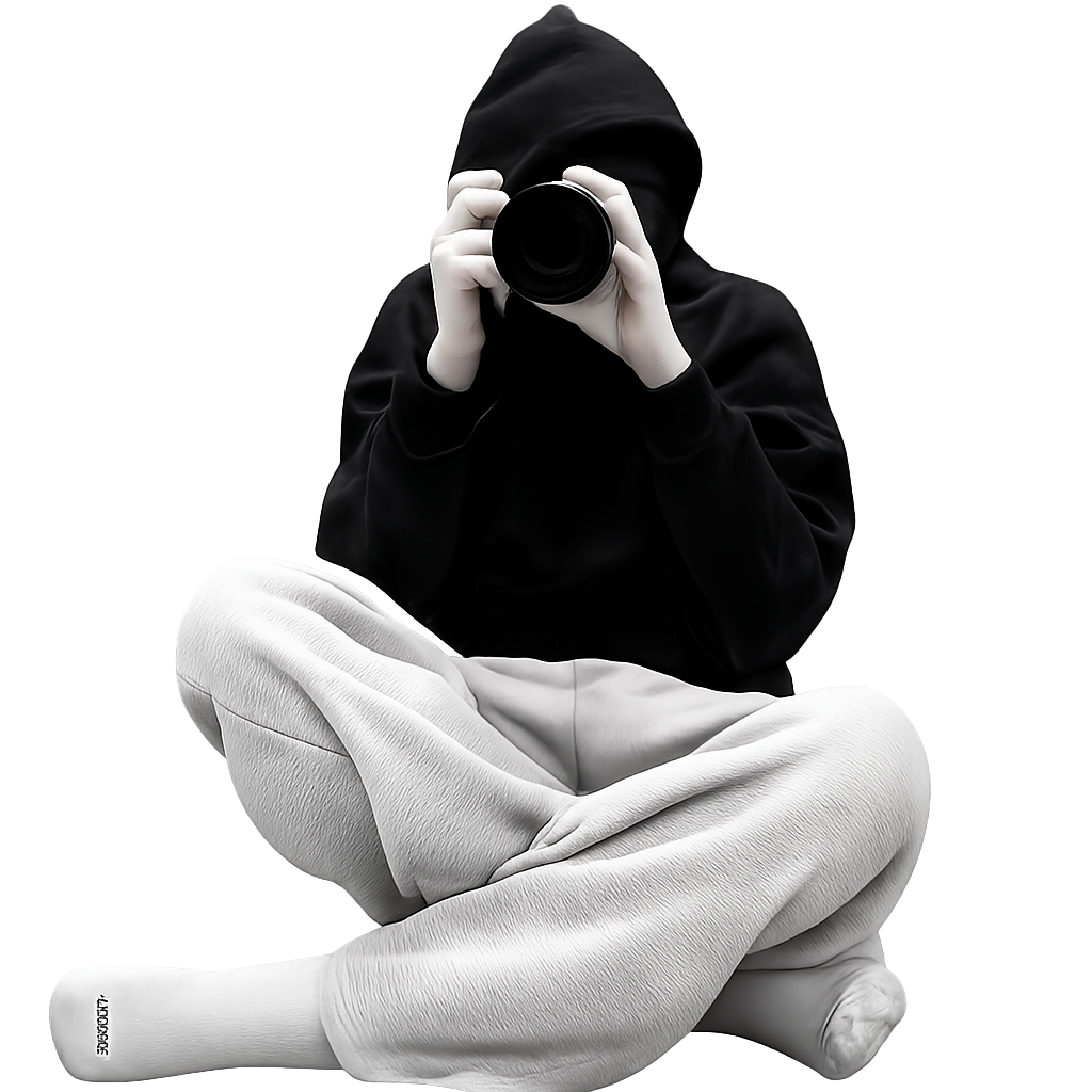 Photographer holding a camera